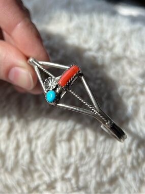 Vintage Sterling Silver Navajo Bracelet